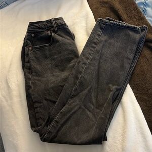 Abercrombie 90s straight ultra high-rise jeans